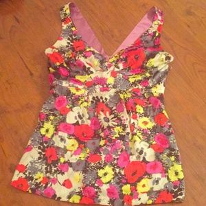NWOT REBECCA TAYLOR floral silk top 2